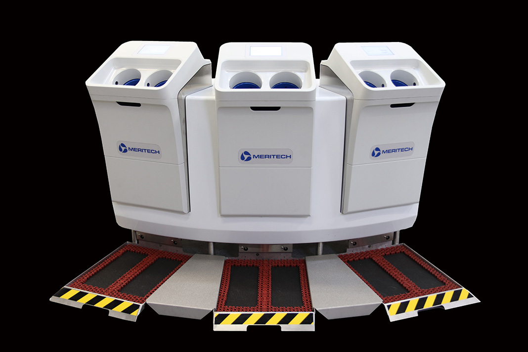 Meritech: Sole Clean Automated Footwear Sanitizing Pan - Industry Today ...