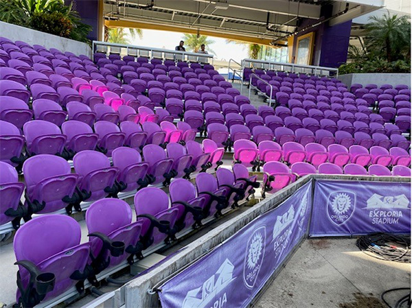 stadium seating before