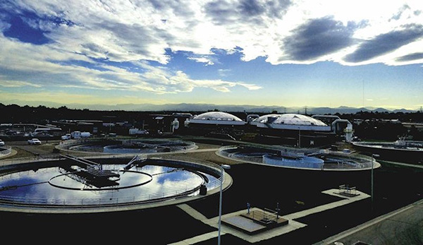 South Platte Water Renewal Plant, which cleans nearly 20 million gallons of wastewater daily, located in Englewood, CO Photo courtesy of the South Platte Water Renewal Partners.