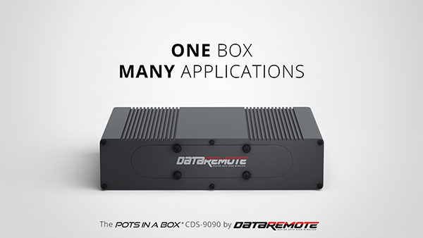DataRemote’s POTS IN A BOX® supports various legacy analog and digital signals over WAN/LAN/LTE Cellular Data Network and Band 14 