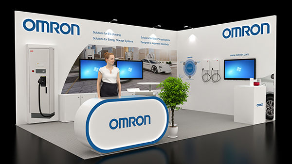 Omron on stand at the smarter e europe exhibition 2024