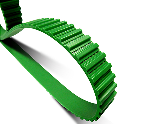 Megalinear Biobased belt is produced with polymer partially derived from vegetable sources, contributing to a lower carbon footprint.