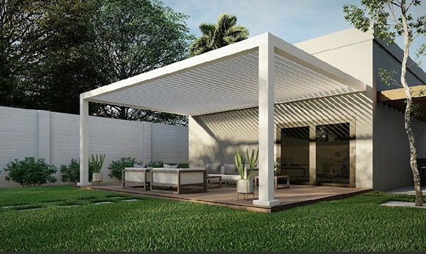 Azenco Outdoor R-BREEZEFixed Louvered Pergola