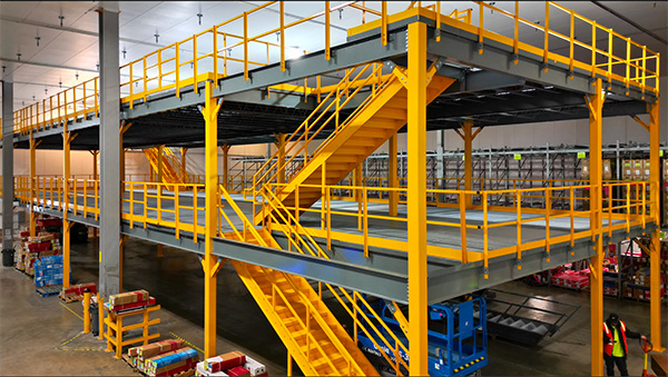 multi-story mezzanine