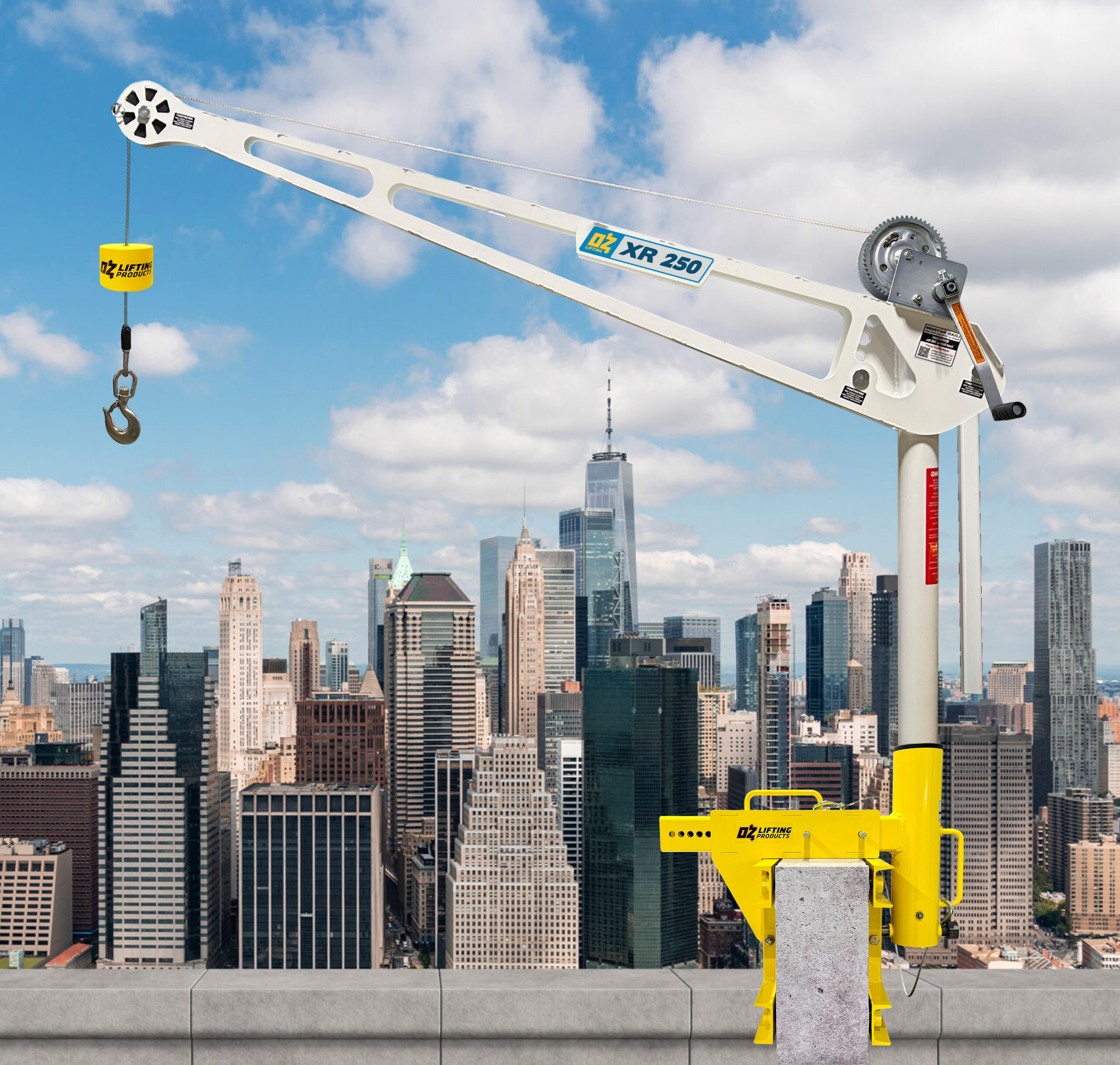 parapet davit crane