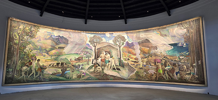 N.C. Wyeth mural "Apotheosis of the Family"