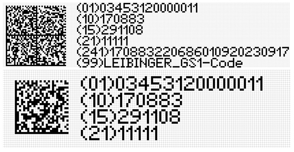 datamatrix qr code