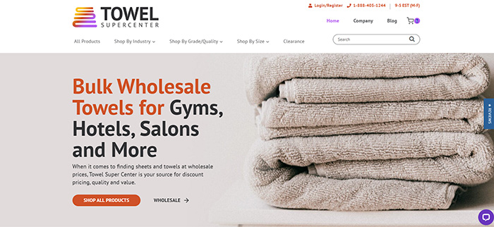towels for gyms, hotels, salons, and more