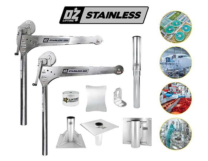 stainless steel davit crane