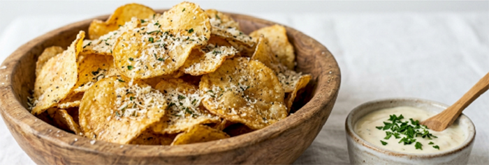 grana padano potato chips