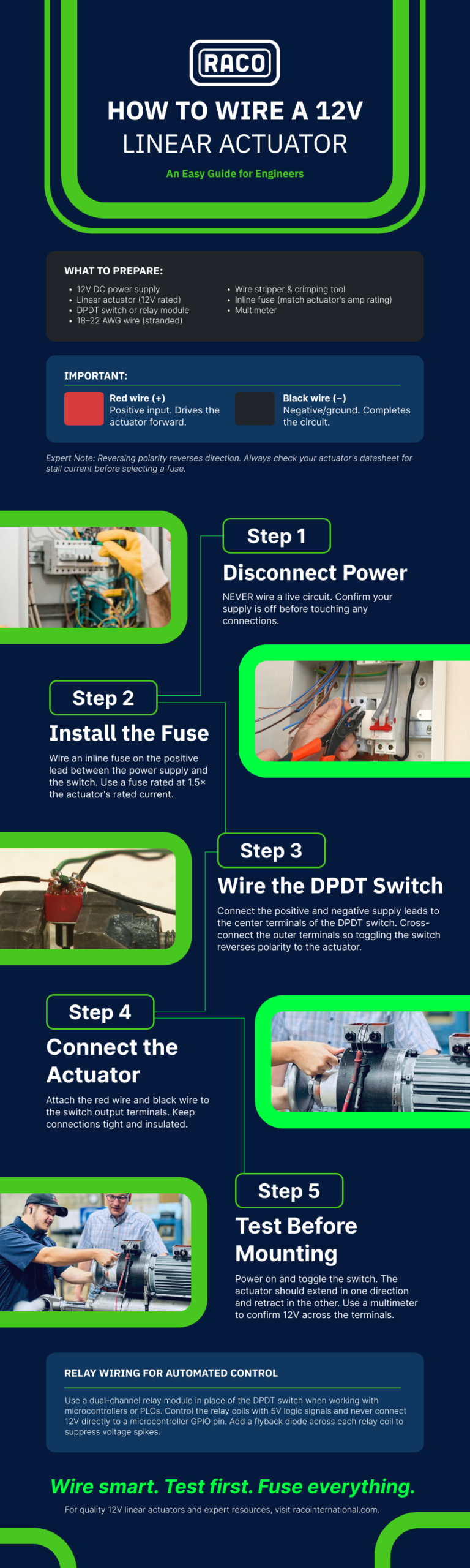 how to wire a 12v linear actuator